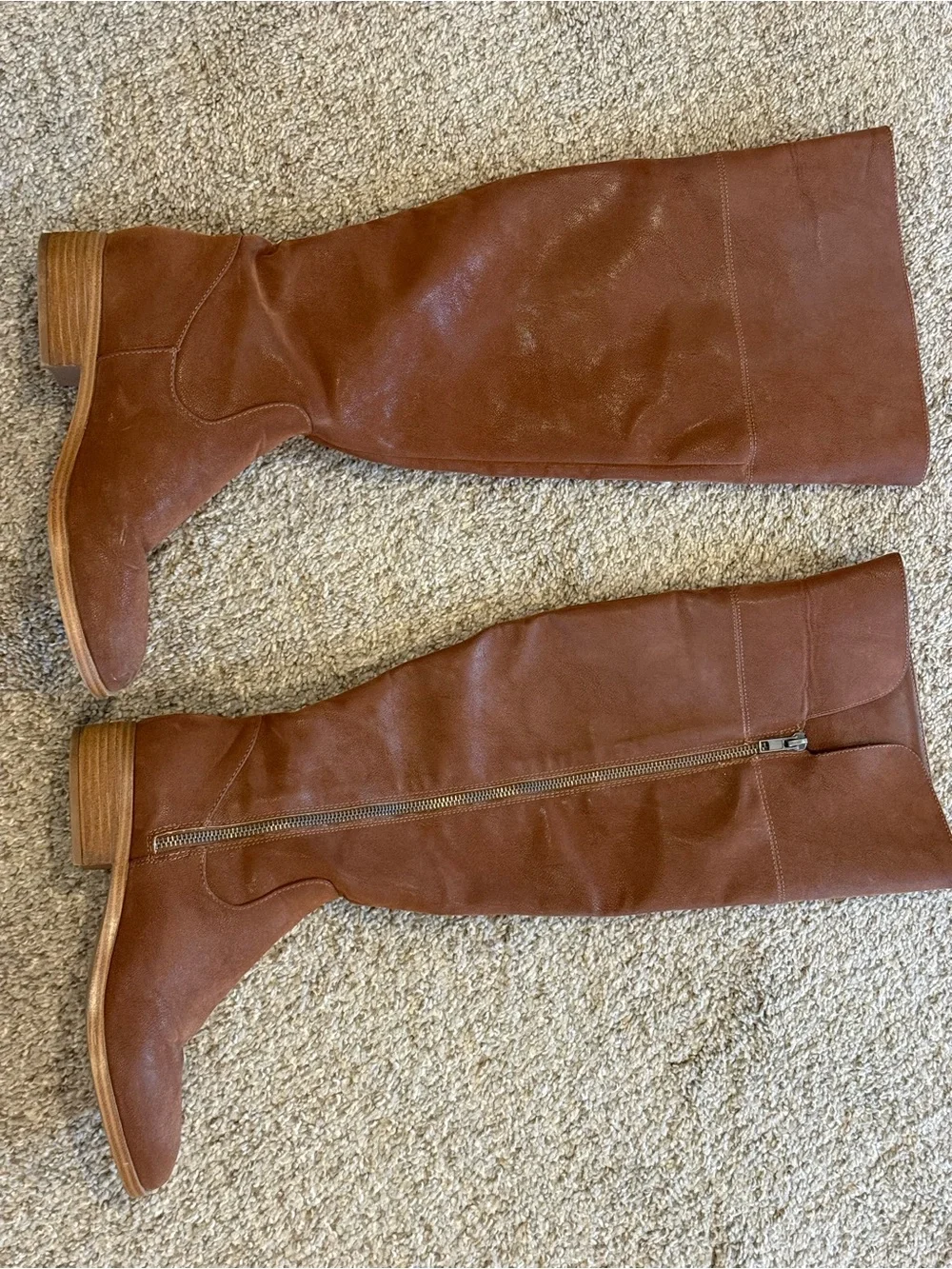 Women's Mia Brand Tall Brown Suede Riding Boot